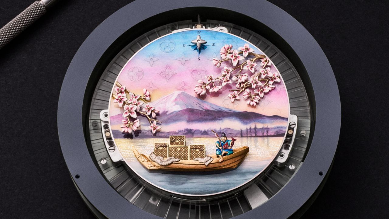 Repetición de minutos, tourbillon y autómatas: la gran complicación de Louis Vuitton viaja a Japón