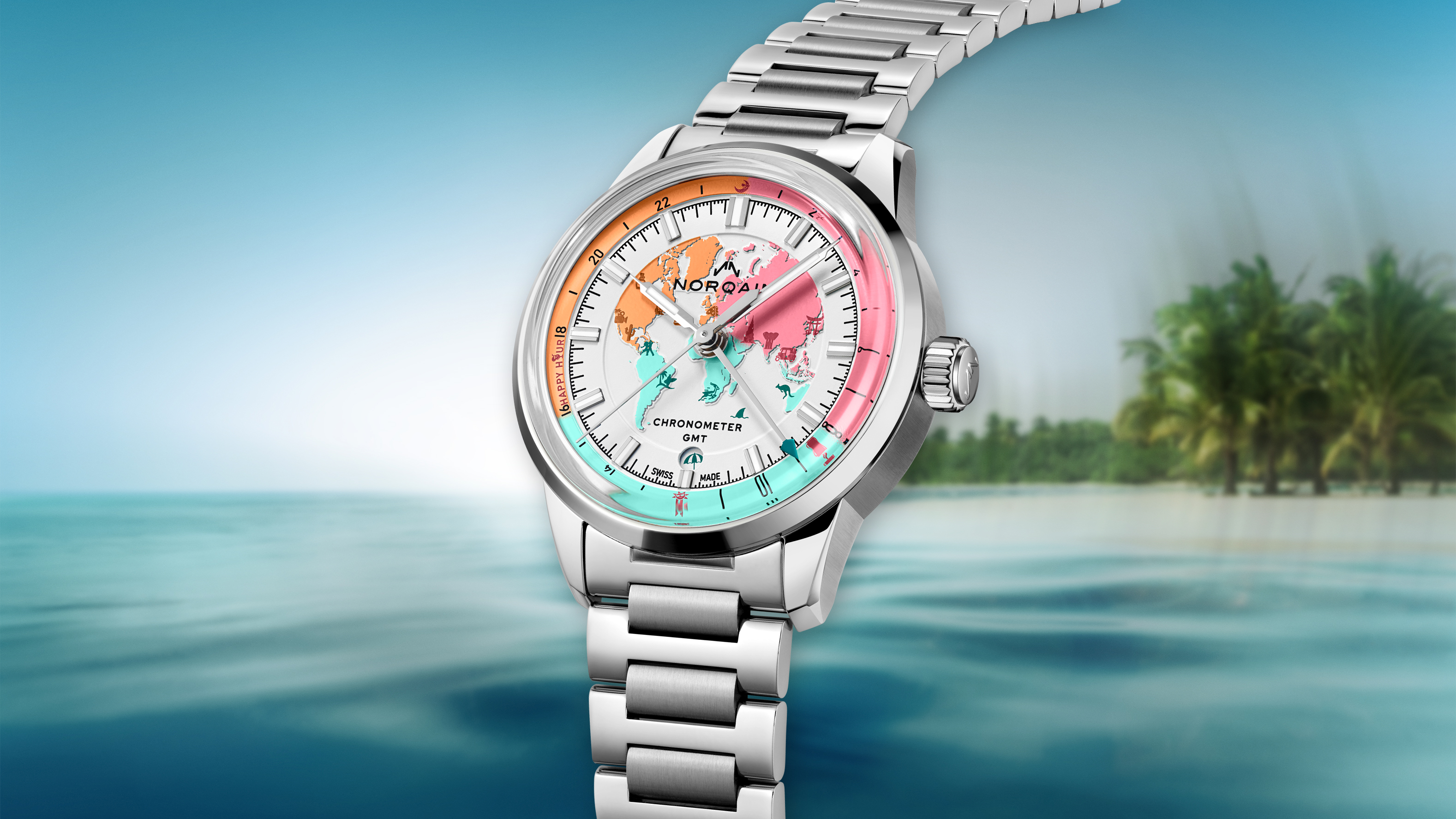 Norqain Freedom GMT Enjoy Life «Holiday» de edición limitada: mecánica de viaje, estética estival y un golden ticket