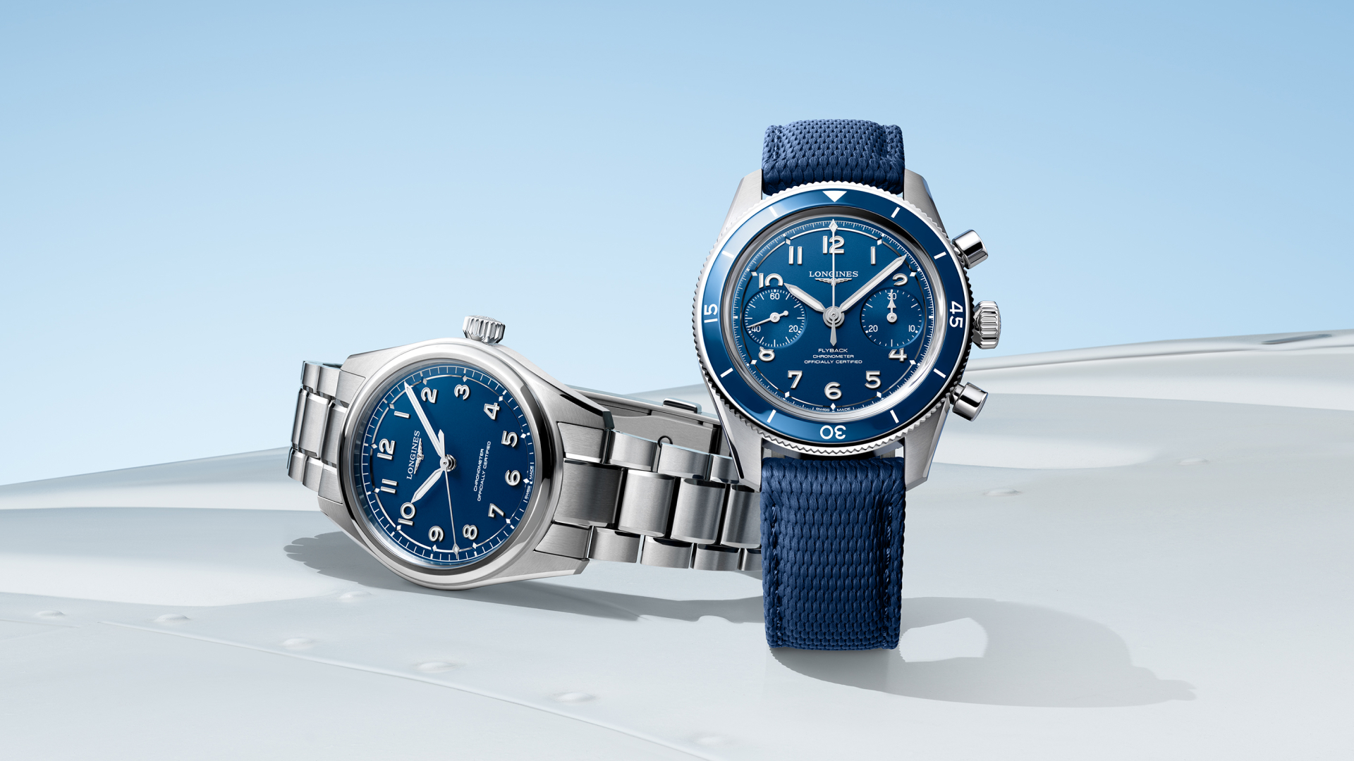 Longines Spirit Pilot y Spirit Pilot Flyback: la evolución instrumental se viste de azul mate